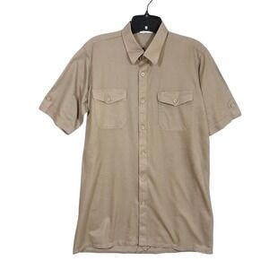 VINTAGE 80s McGregor Sportswear Shirt Mens‎ Medium Safari Military Pockets VTG